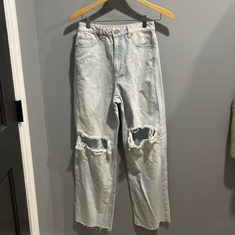 Garage denim  street wide leg jeans, 03/26, light blue